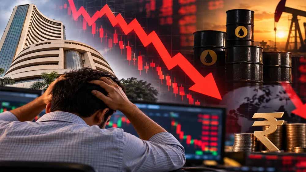 Stock Market Crash: सेंसेक्स-निफ्टी में बड़ी गिरावट, निवेशकों को ₹10 लाख करोड़ का झटका