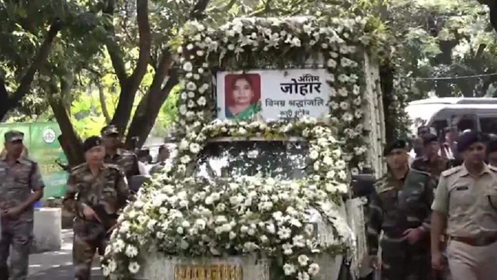 हेमंत सोरेन की मां रूपी सोरेन की अंतिम यात्रा शुरू, नेमरा में आज होगा अंतिम संस्कार