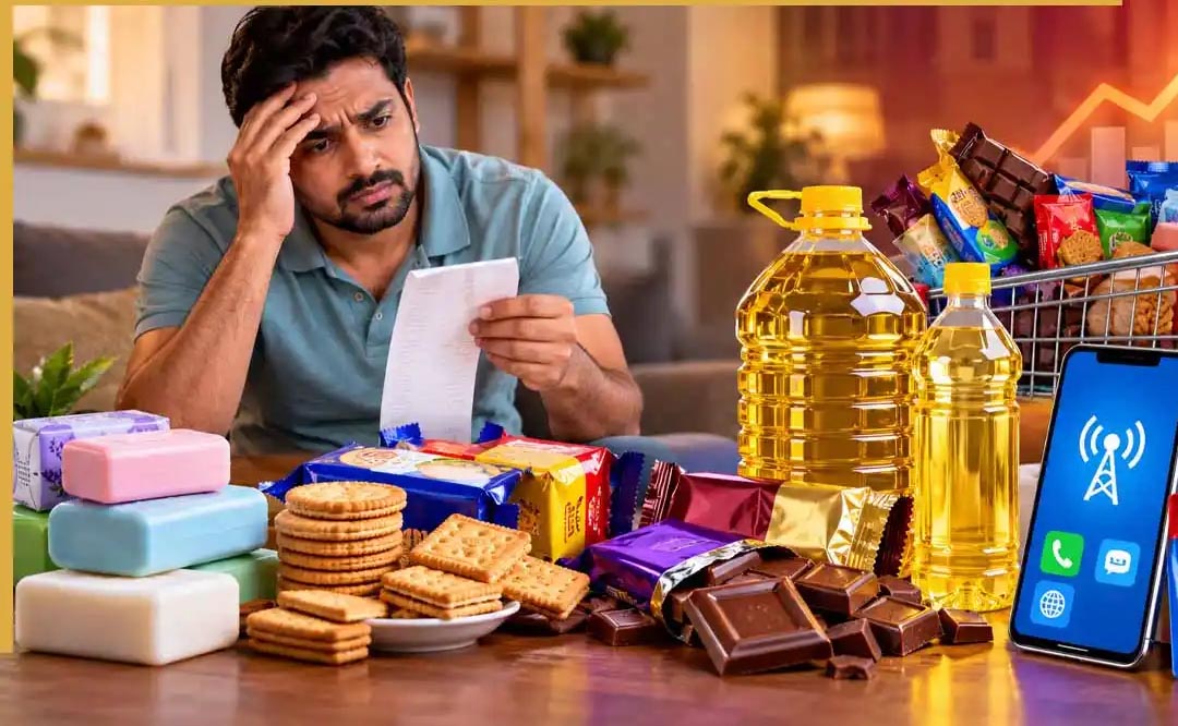 महंगाई का डबल झटका! रोजमर्रा का सामान महंगा होने की आशंका, मोबाइल रिचार्ज में 15% तक बढ़ोतरी का अनुमान