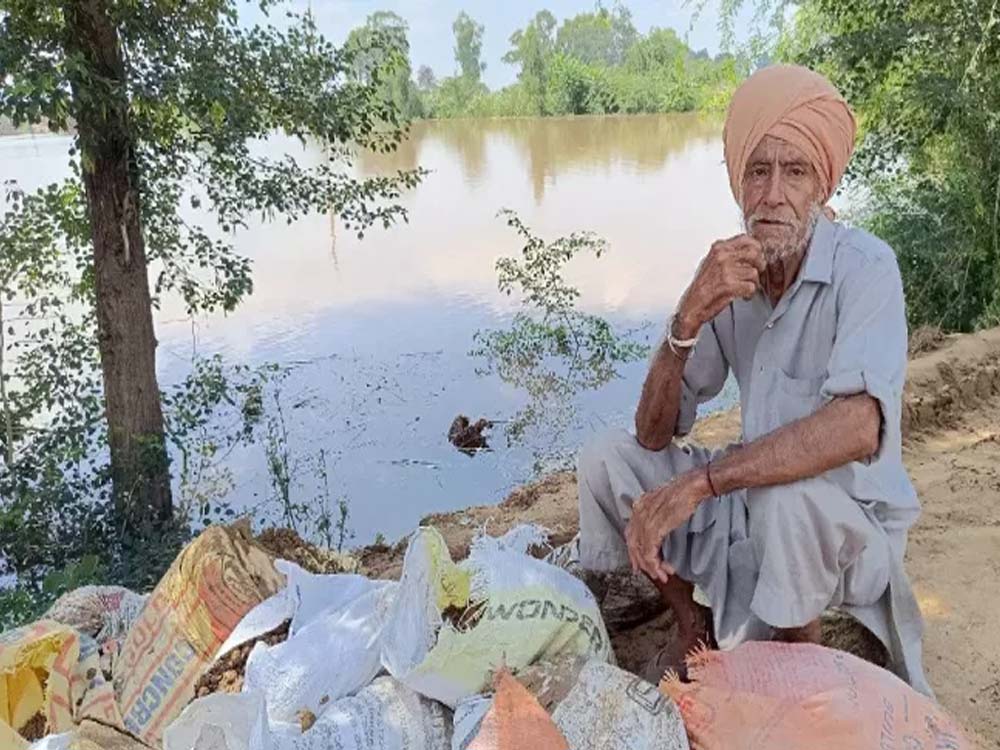 हरियाणा में बारिश से बदला मौसम, खेतों में जलभराव से किसान परेशान