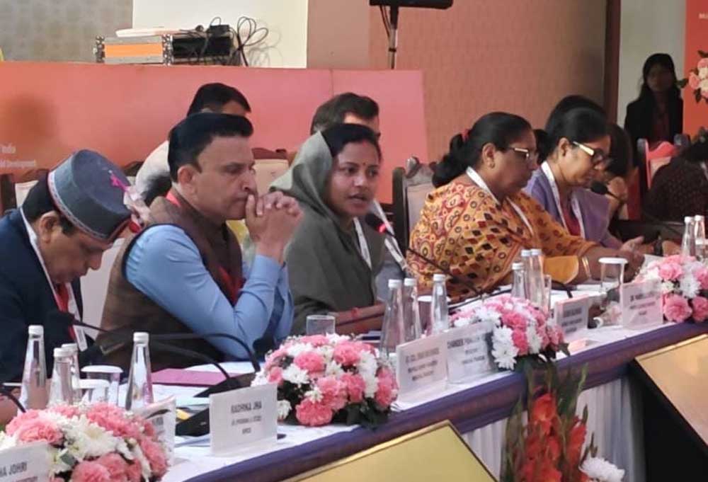 मंत्रीलक्ष्मी राजवाड़े ने महिला एवं बाल विकास विभाग के राष्ट्रीय चिंतन शिविर में किया राज्य का प्रतिनिधित्व