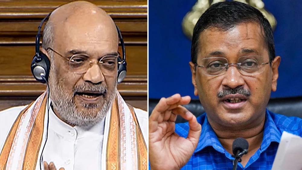 अमित शाह पर अरविंद केजरीवाल का तंज, कानून-व्यवस्था को लेकर उठाए सवाल