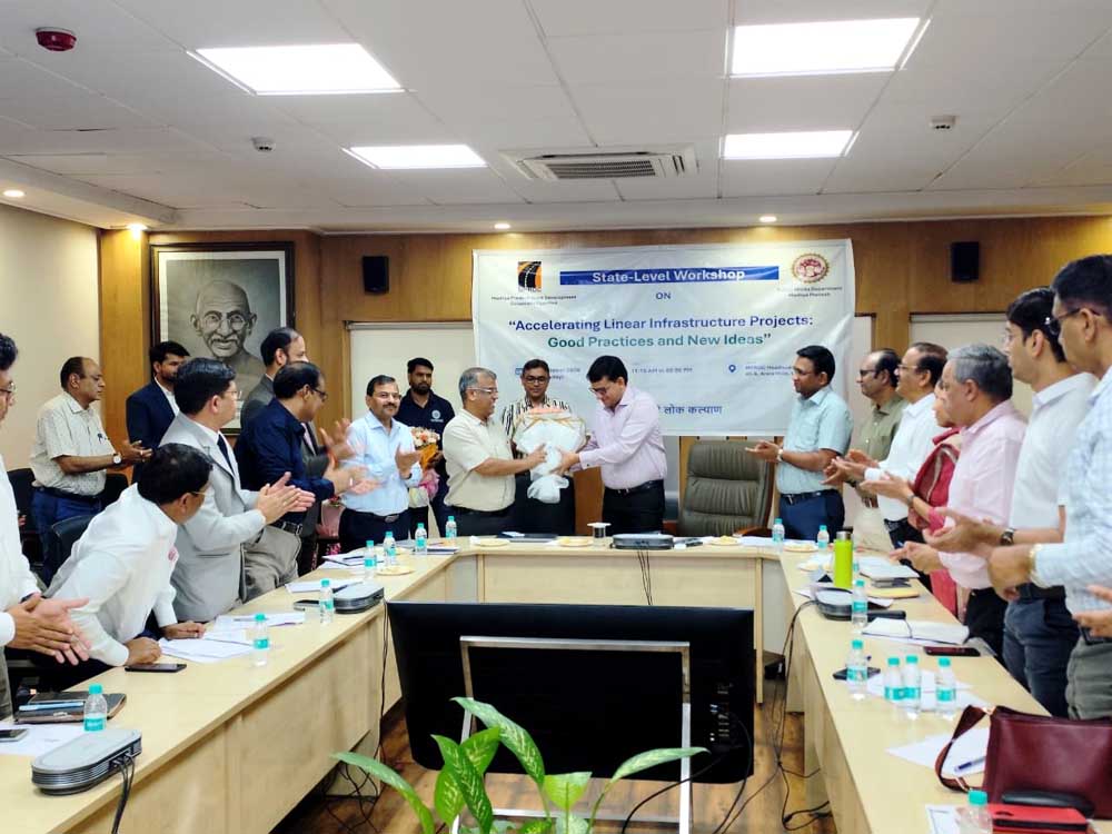 लीनियर इंफ्रास्ट्रक्चर परियोजनाओं में आने वाली कठिनाइयों के समाधान एवं श्रेष्ठ कार्यप्रणालियों पर हुआ विचार-विमर्श