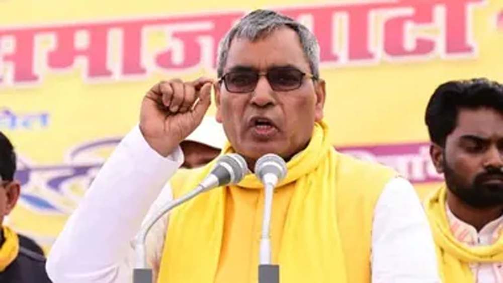 अयोध्या से चुनाव लड़ने की सीएम योगी की चुनौती पर राजभर ने अखिलेश को घेरा